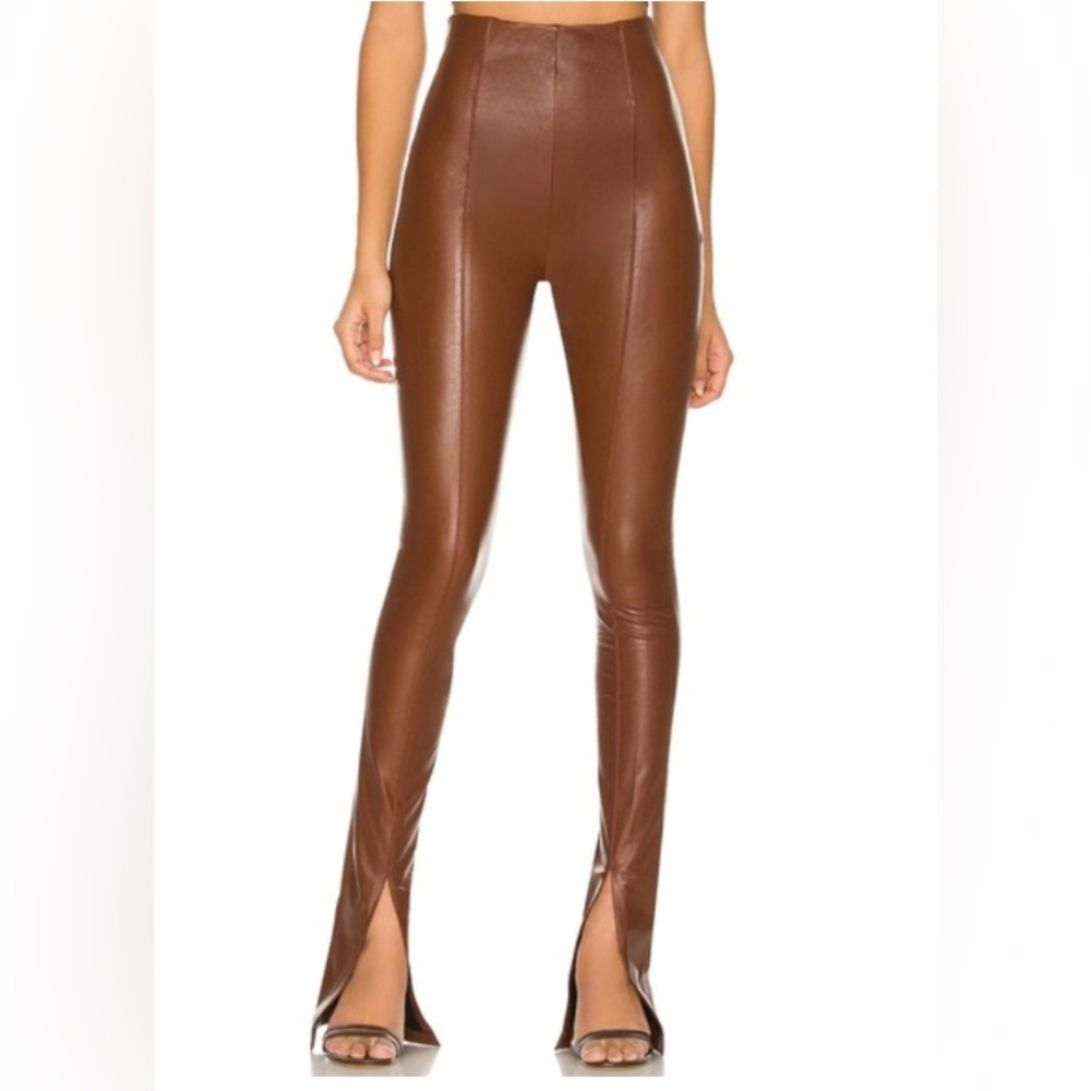 Amanda upRichard leather split pants